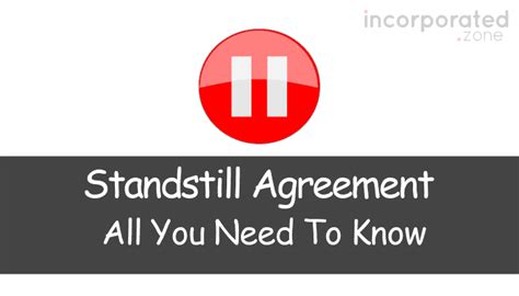 Standstill Agreement Explained All You Need To Know
