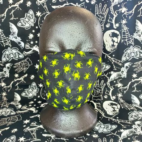 Spider Print Face Mask Miss Sombre New Zealand