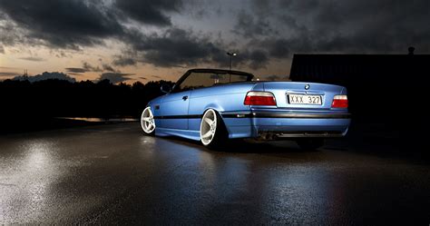 The running heart of the recently revealed m3. Photo BMW e36 m3 stance Cabriolet Light Blue Cars