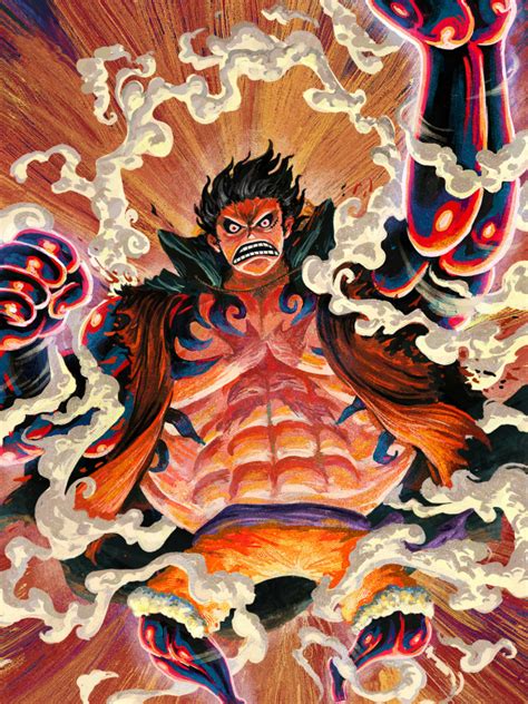 600x800 Monkey Luffy Gear Fourth Cool Art One Piece 600x800 Resolution