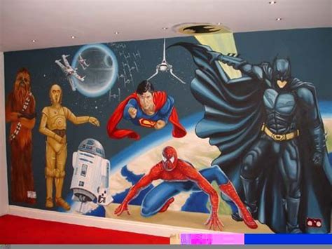 Superhero Wall Mural Super Hero Pinterest Wall Murals Childrens
