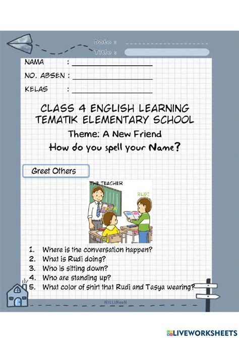 How Do You Spell Your Name Activity Live Worksheets