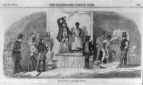 Slave Auction Of Woman In Richmond 1856