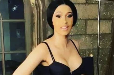 Cardi B Overspills In Dangerously Plunging Swimsuit Daily Star