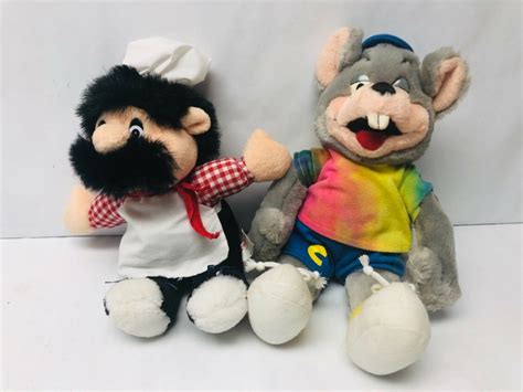 Chuck E Cheeses Plush Chef Pazqually Stuffed Mouse Animal Showbiz