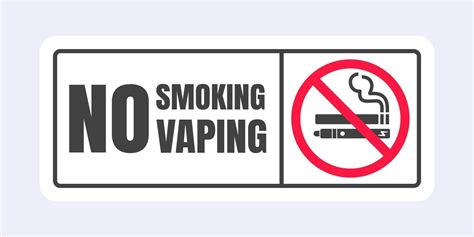 No Smoking No Vaping Sign Forbidden Sign Icon Isolated On White