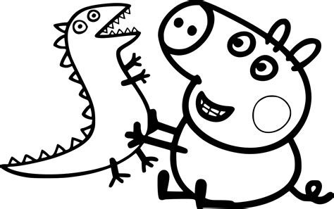 Coloriage Peppa pig gratuit à imprimer  Coloriages.info