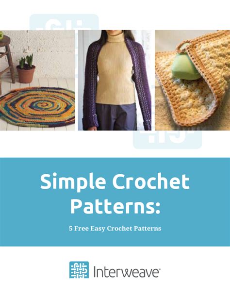 Simple Crochet Patterns 5 Free Easy Crochet Patterns Crochet Free