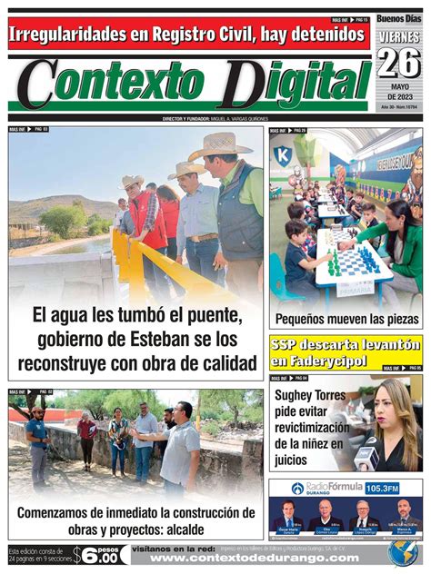 📰 Irregularidades en Registro Civil,... - Contexto de Durango | Facebook