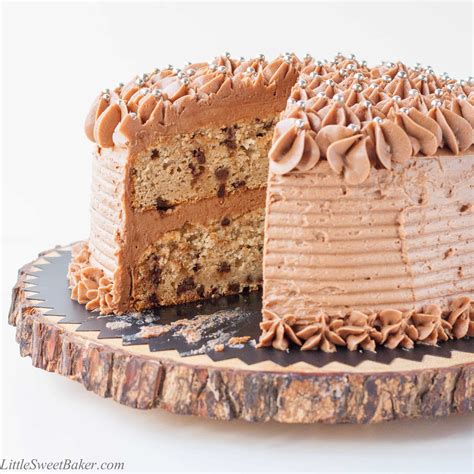Loyal gfe readers know that i love flourless recipes. Banana Chocolate Chip Cake with Milk Chocolate Buttercream