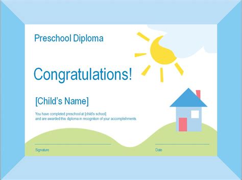 It is given even to a preschooler when they complete their preschool education. Preschool Diploma Template | Preschool Diplomas