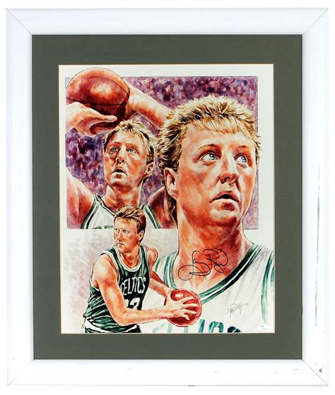 Lot Detail Michael Petronella And Larry Bird Signed Lithograph Jsa