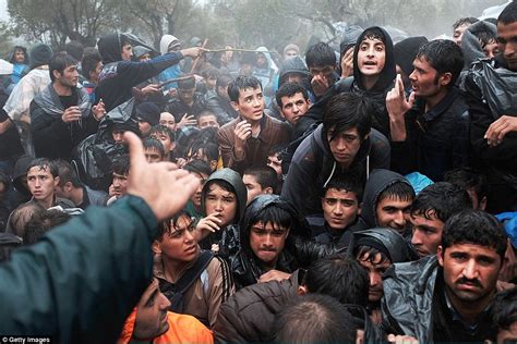 migrants storm the gates of lesbos as un warns refugees are forced to have survival sex