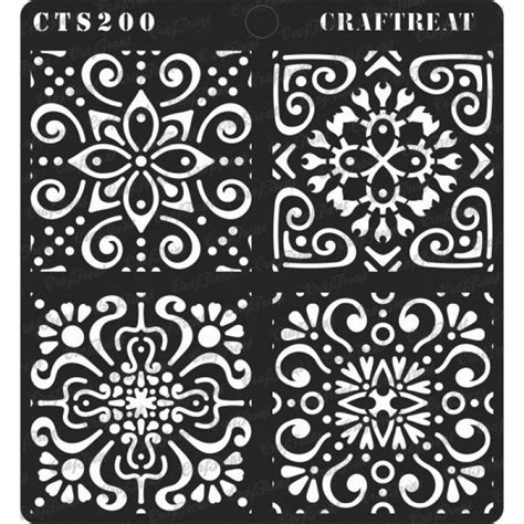 Craftreat 6x6 Stencil Moroccan Tiles Cts200
