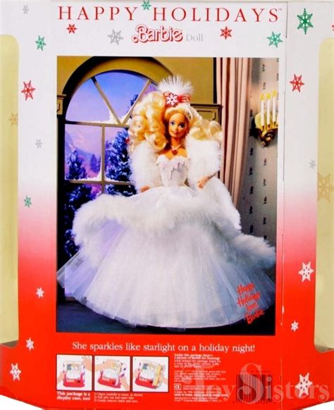 1989 happy holidays barbie 3523 toy sisters