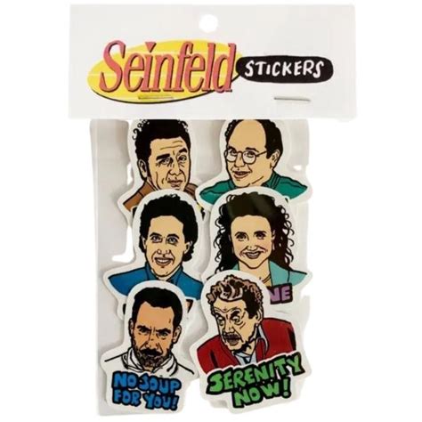 Seinfeld Sticker 6 Pack By Design Corner At Maker House Co