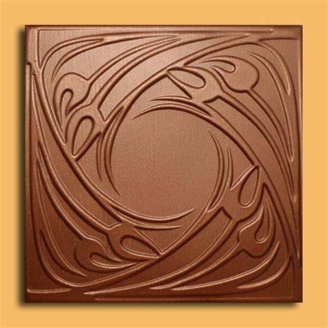 They can be plain or laminated and if you are looking for ideas for a bathroom or kitchen, it is recommended that you choose tiles laminated with a protective film. Closter Gold - Foam Glue-up Ceiling Tiles, Antique ...