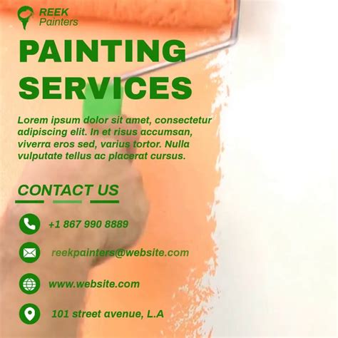 Copia De Copy Of Painting Services Video Ad Template Postermywall