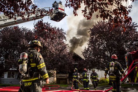 Firefighters Battle 2 Story House Fire Near Downtown Everett
