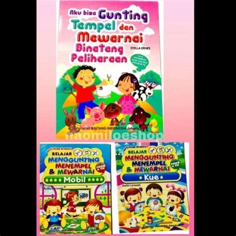 Promo Buku Anak Menggunting Menempel Mewarnai Untuk Tk Dan Paud Diskon