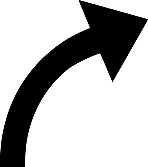 Curved Arrow Vector At Getdrawings Free Download