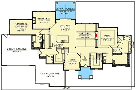 House Plan Style 53 House Plans With Attached Mother In Law Suite