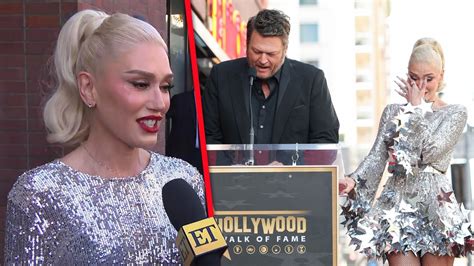 Why Gwen Stefani Got Teary During Blake Shelton S Speech At Her Walk Of Fame Ceremony Exclusive