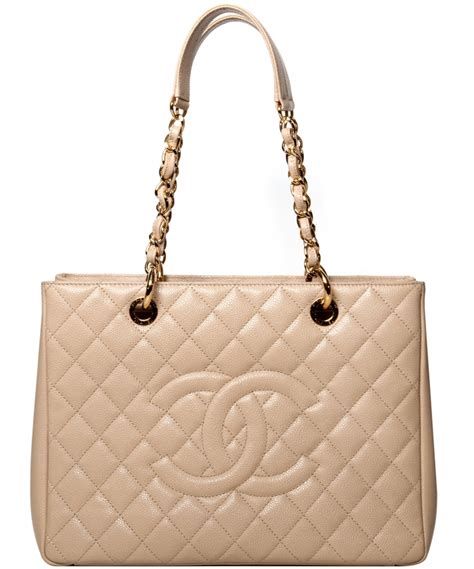 Chanel Beige Leather Gst Grand Shopping Tote La Doyenne