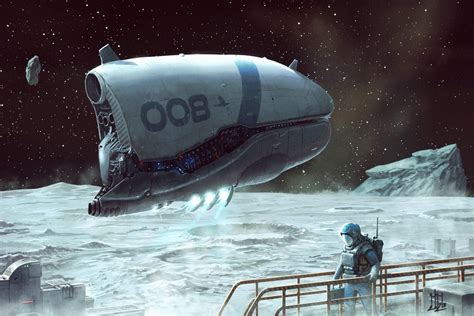 Martian Base By Mitchell Stuart Rimaginarystarships