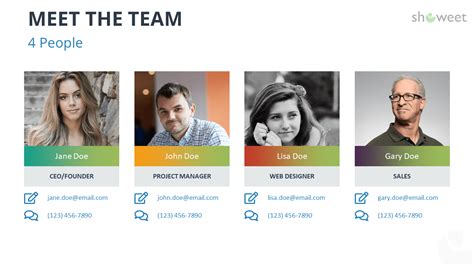 Meet The Team Free Powerpoint Template Free Printable Templates