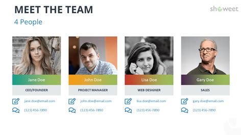 Meet The Team Templates For Powerpoint