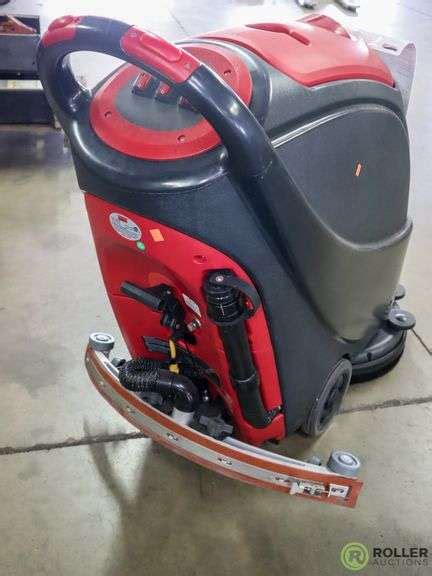 Dayton 40pm20 Walk Behind Floor Scrubber With Extra Pads Roller Auctions