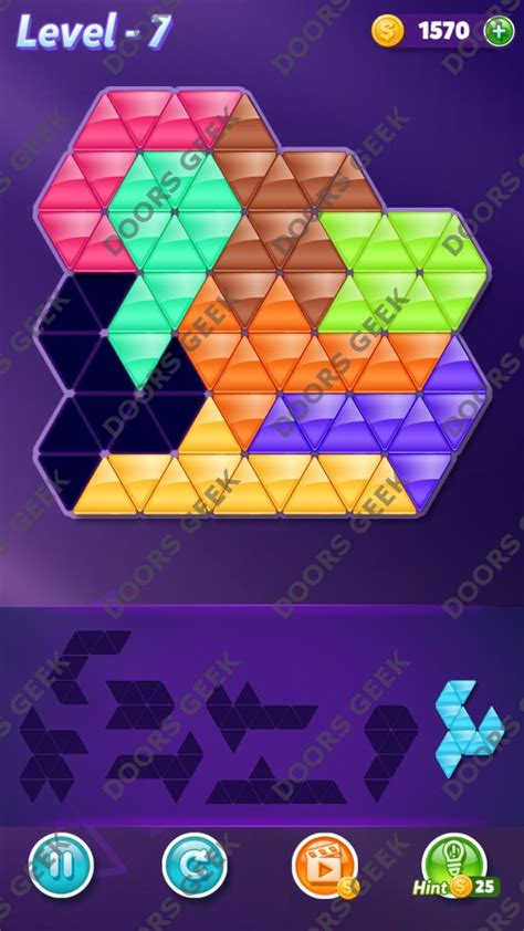 As is usually the case with games of this developer, all levels are divided into packages. Block! Triangle Puzzle Proficient Level 7 Solution ~ Doors ...