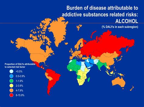 Ppt Burden Of Disease Attributable To Addictive Substances Related