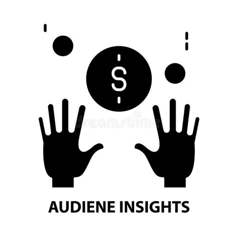 Audiene Insights Icon Black Vector Sign With Editable Strokes Concept