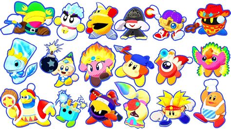 Kirby Star Allies All Characters Youtube