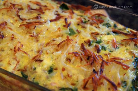 Potato Spinach Egg And Cheese Breakfast Casserole Bits And Bytes