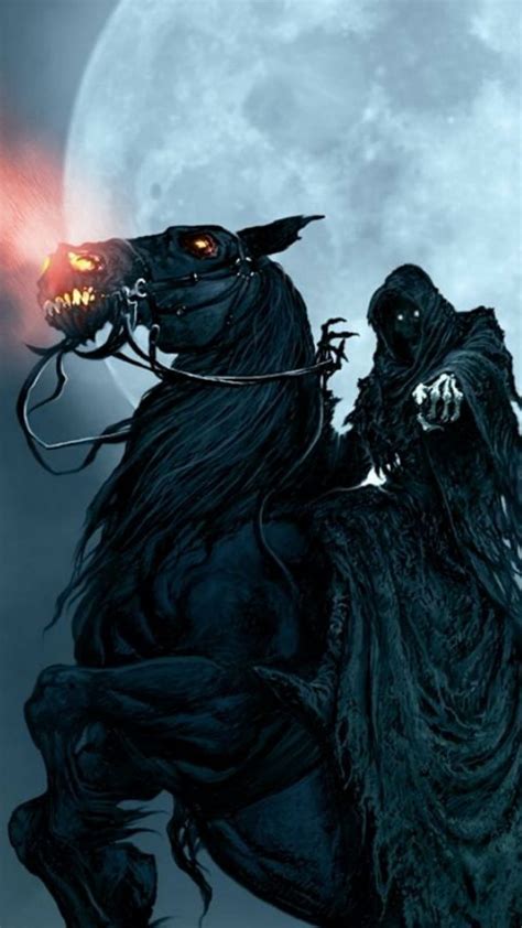 Grim Reaper Transport To World Goth Day Grim Reaper Horse World Goth