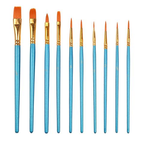Paint Brushes Round Pointed Tip Nylon Hair Artist Paintbrushes For