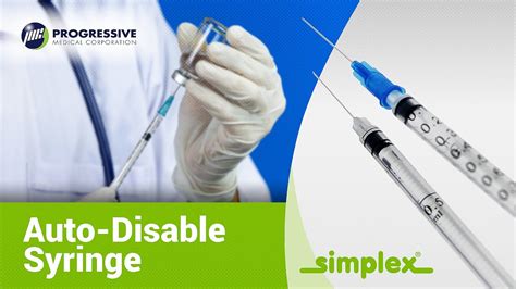 Simplex Auto Disable Syringe Youtube
