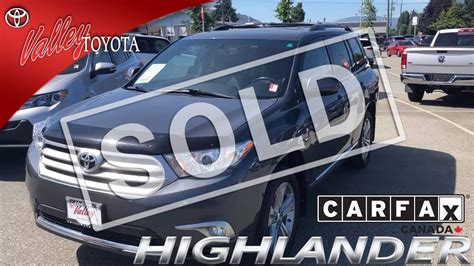 Search over 35,000 listings to find the best before our visit to the dealership, he gave us the estimated pricing helping us to make our choice description: (SOLD) Used 2013 Toyota Highlander Sport 4WD for sale at Valley Toyota in Chilliwack B.C ...
