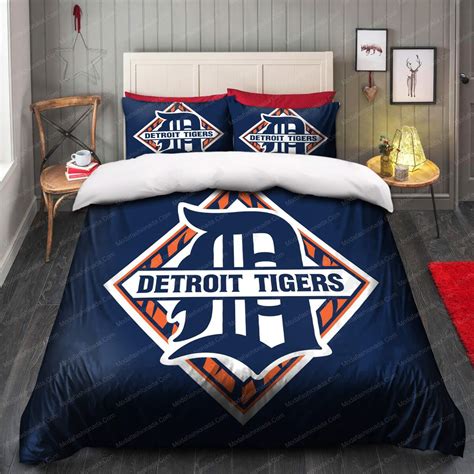 Buy Logo Detroit Tigers MLB 100 Bedding Sets Bed Sets Bedroom Sets