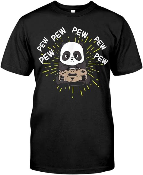Gaming Panda Gaming Panda T Shirt T Shirt Black Uk Fashion
