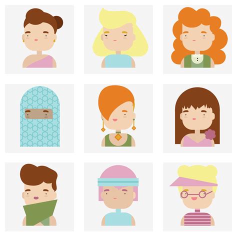 Flat Character Icons On Behance