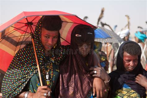 Wodaabe Man Dancing The Yaake Dance Cure Saleeniger Editorial Stock