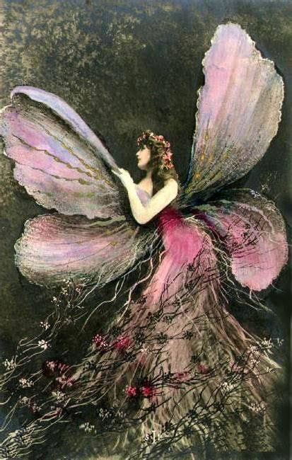 Vintage Art Dark Fairy Beautiful Fairies Vintage Fairies