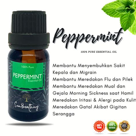 Jual 10 Ml Peppermint Essential Oil 100 Pure Minyak Esensial