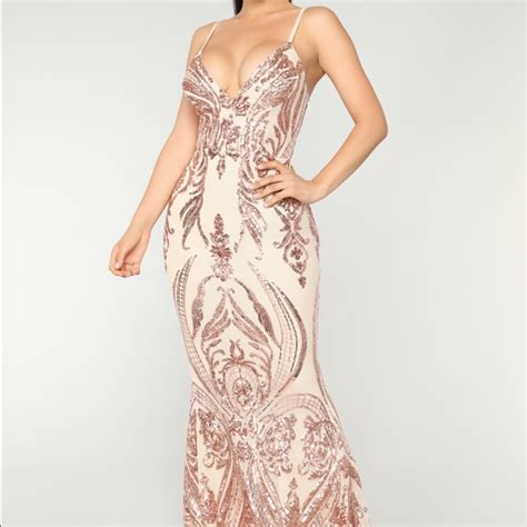 Fashion Nova Rose Gold Dress Dresses Images 2022