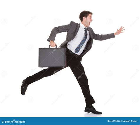 Businessman In A Hurry Stock Photo Image Of Hurry Background 46895876