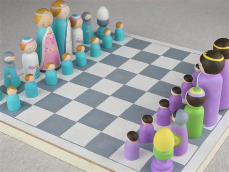 Eco Friendly Custom Kids Chess Board By Thimbledandthreaded